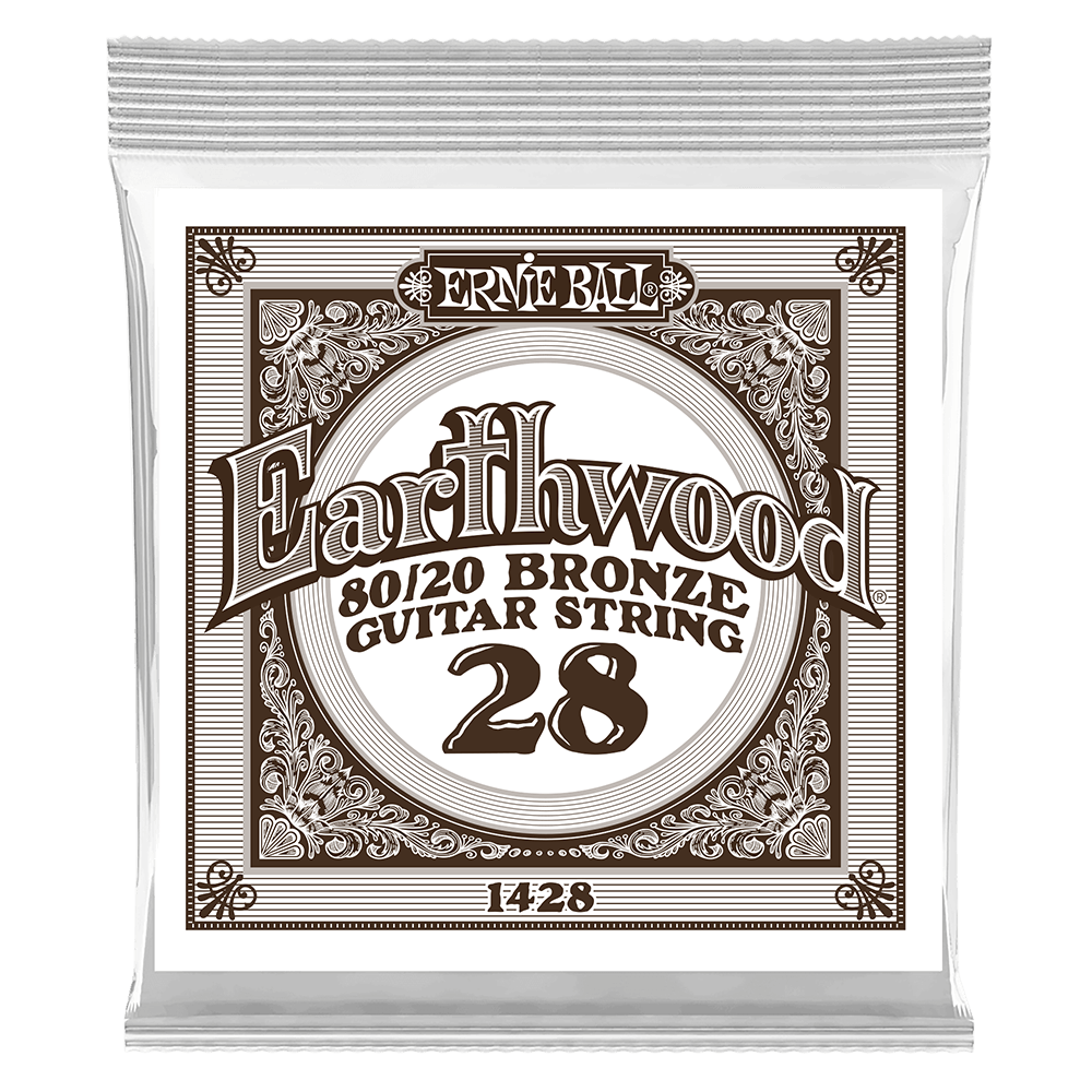 .028 Earthwood 80/20 Bronze Akustik-Gitarrensaite 6er Pack Front