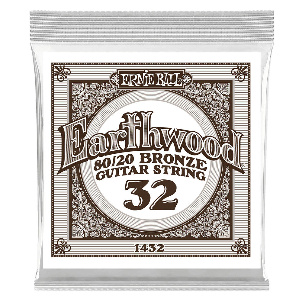 .032 Earthwood 80/20 Bronze Akustik-Gitarrensaite 6er Pack Front