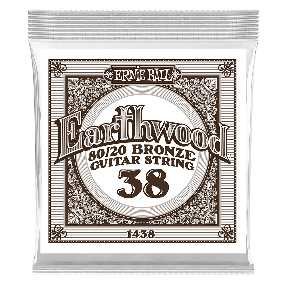 .038 Earthwood 80/20 Bronze Akustik-Gitarrensaite 6er Pack Front