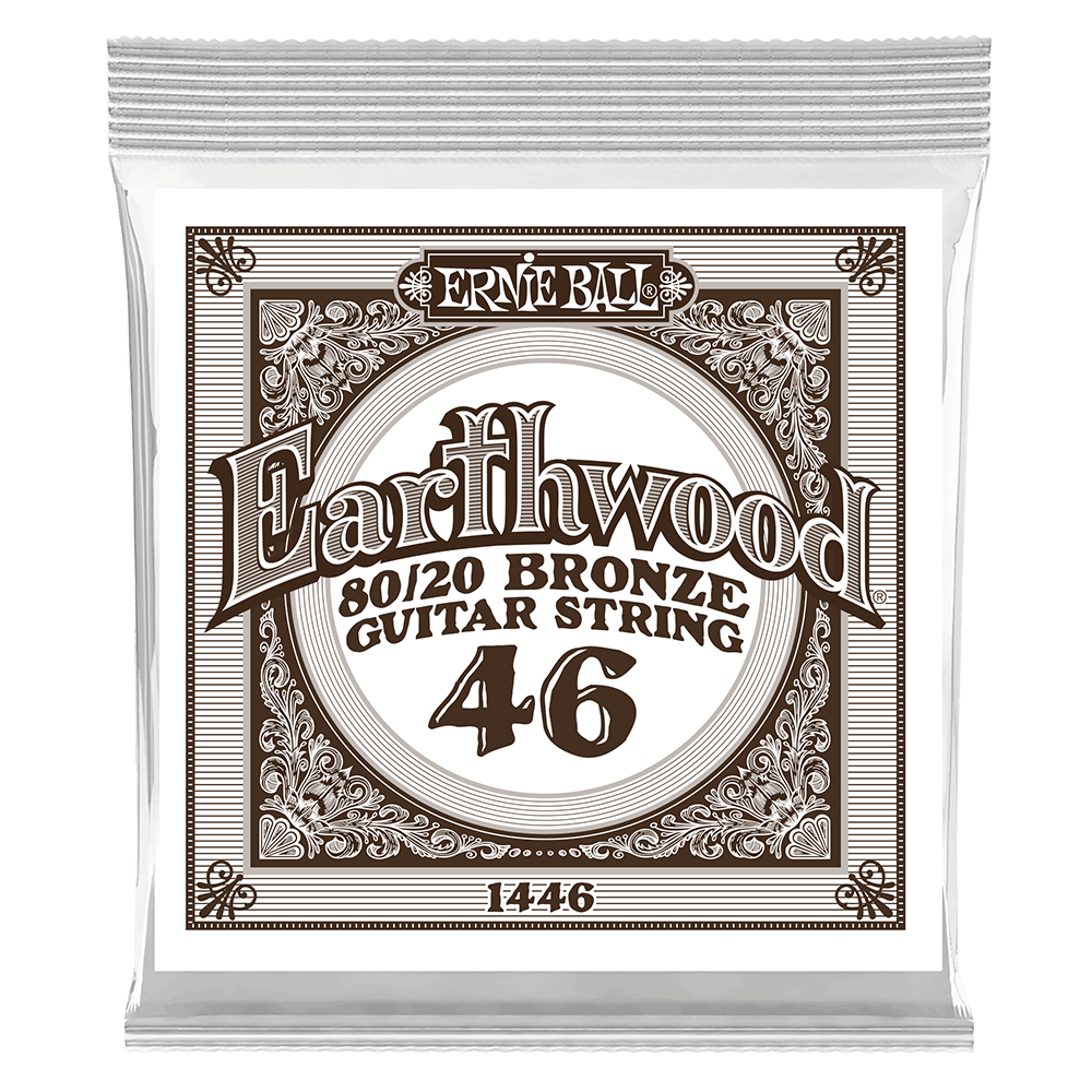 .046 Earthwood 80/20 Bronze Akustik-Gitarrensaite 6er Pack Front