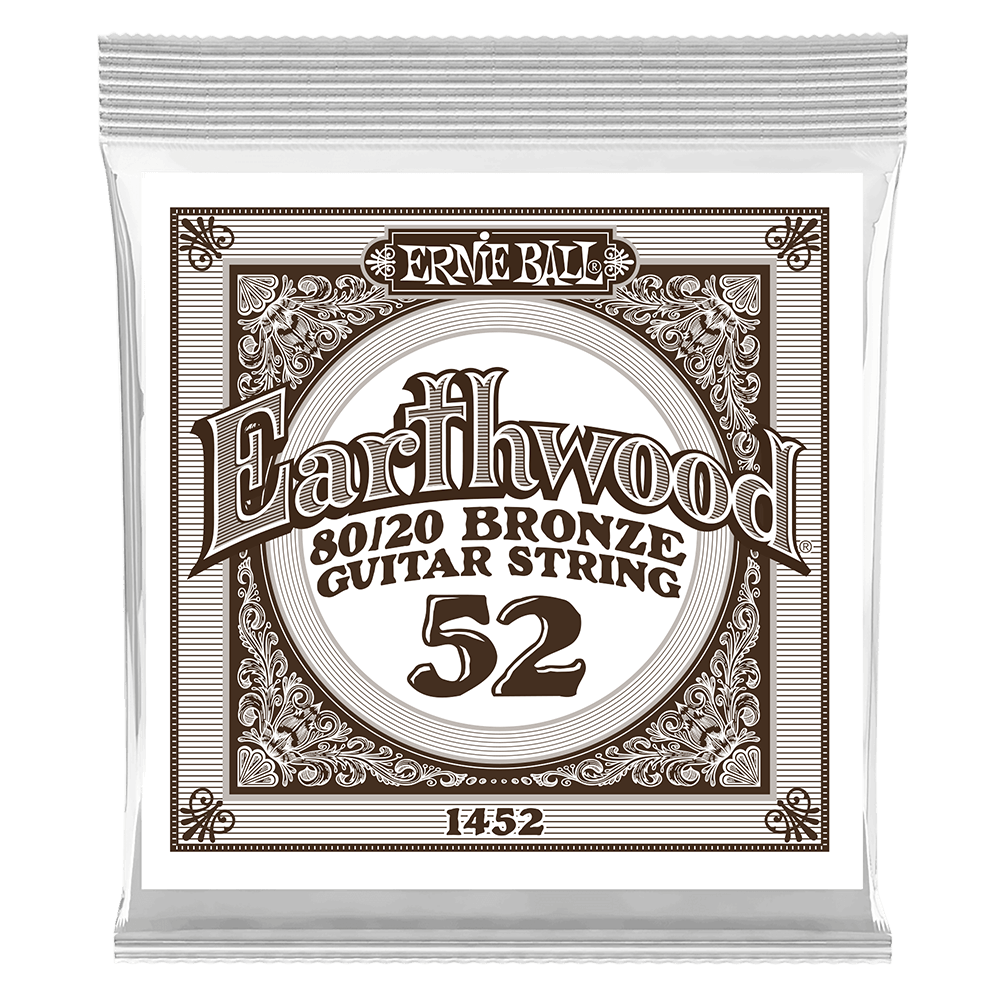 .052 Earthwood 80/20 Bronze Akustik-Gitarrensaite 6er Pack Front