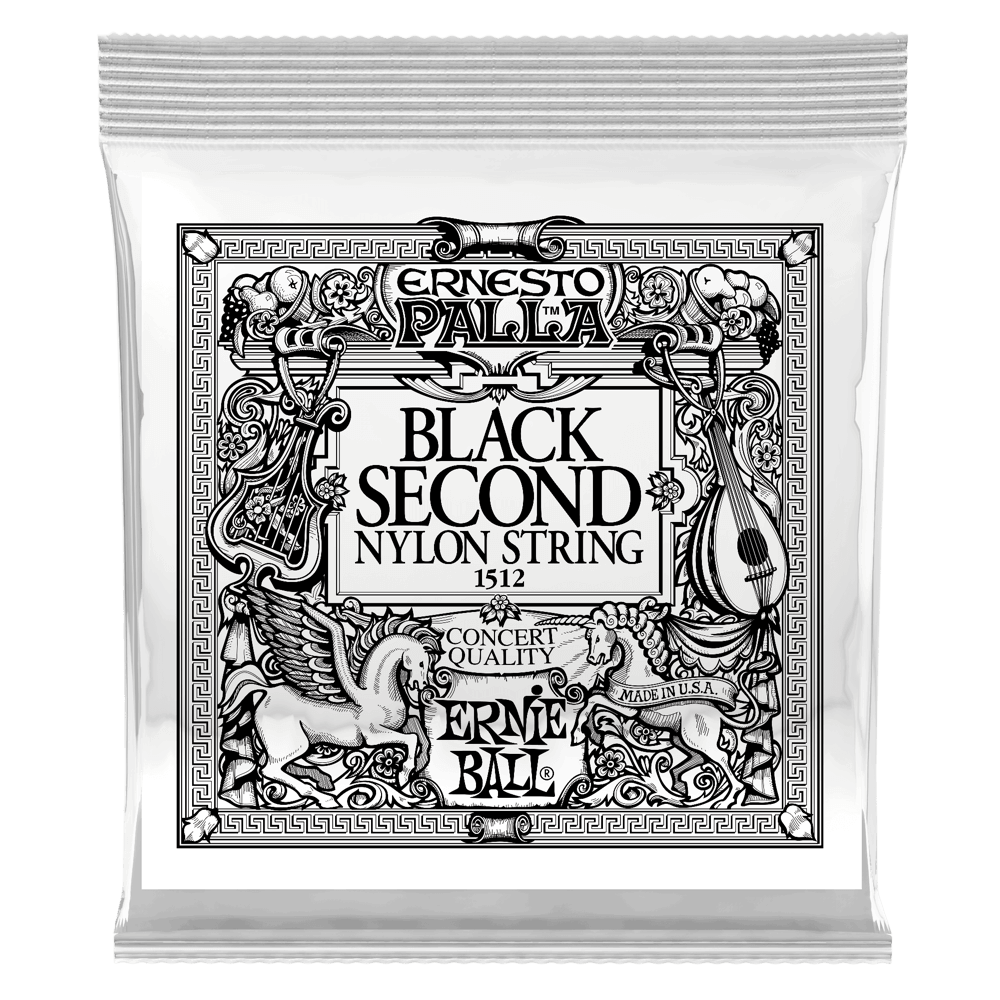 Paquet de 6 cordes Black 2nd Ernesto Palla Nylon Classical  Front