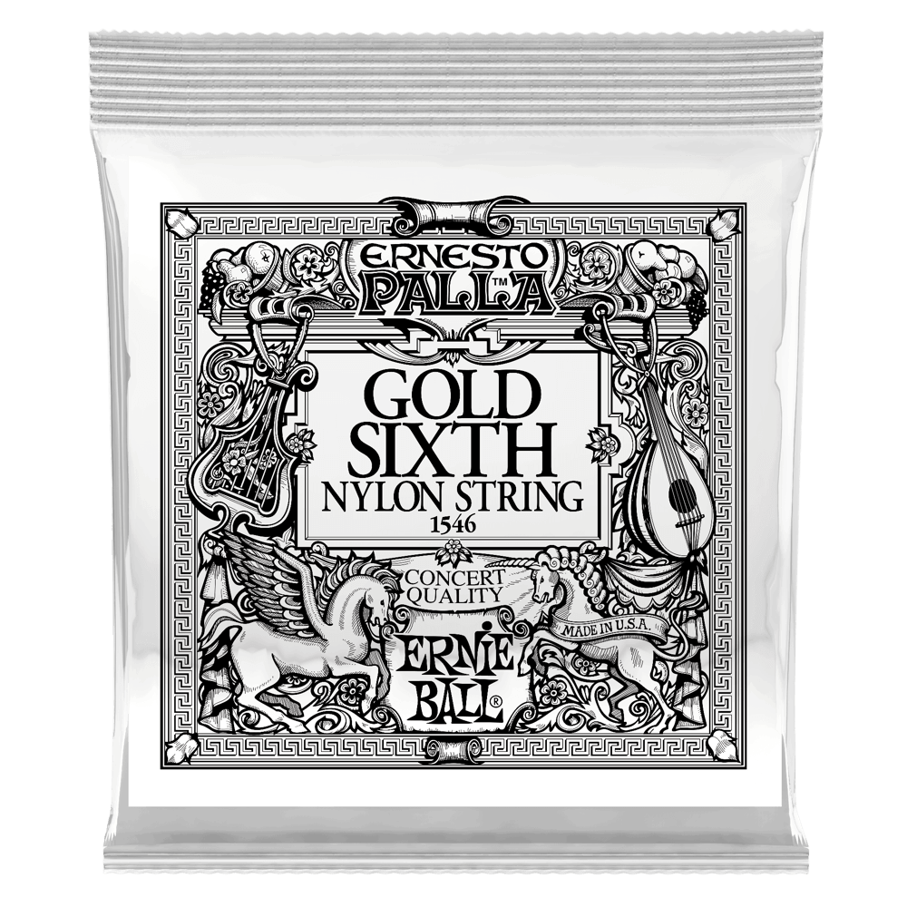 Paquet de 6 cordes Gold 6th Ernesto Palla Nylon Classical   Front