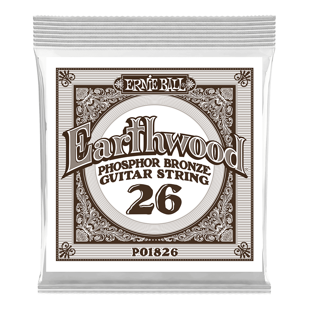 Pack com 06 Cordas para Violão Earthwood Phosphor Bronze Acoustic .026 Front