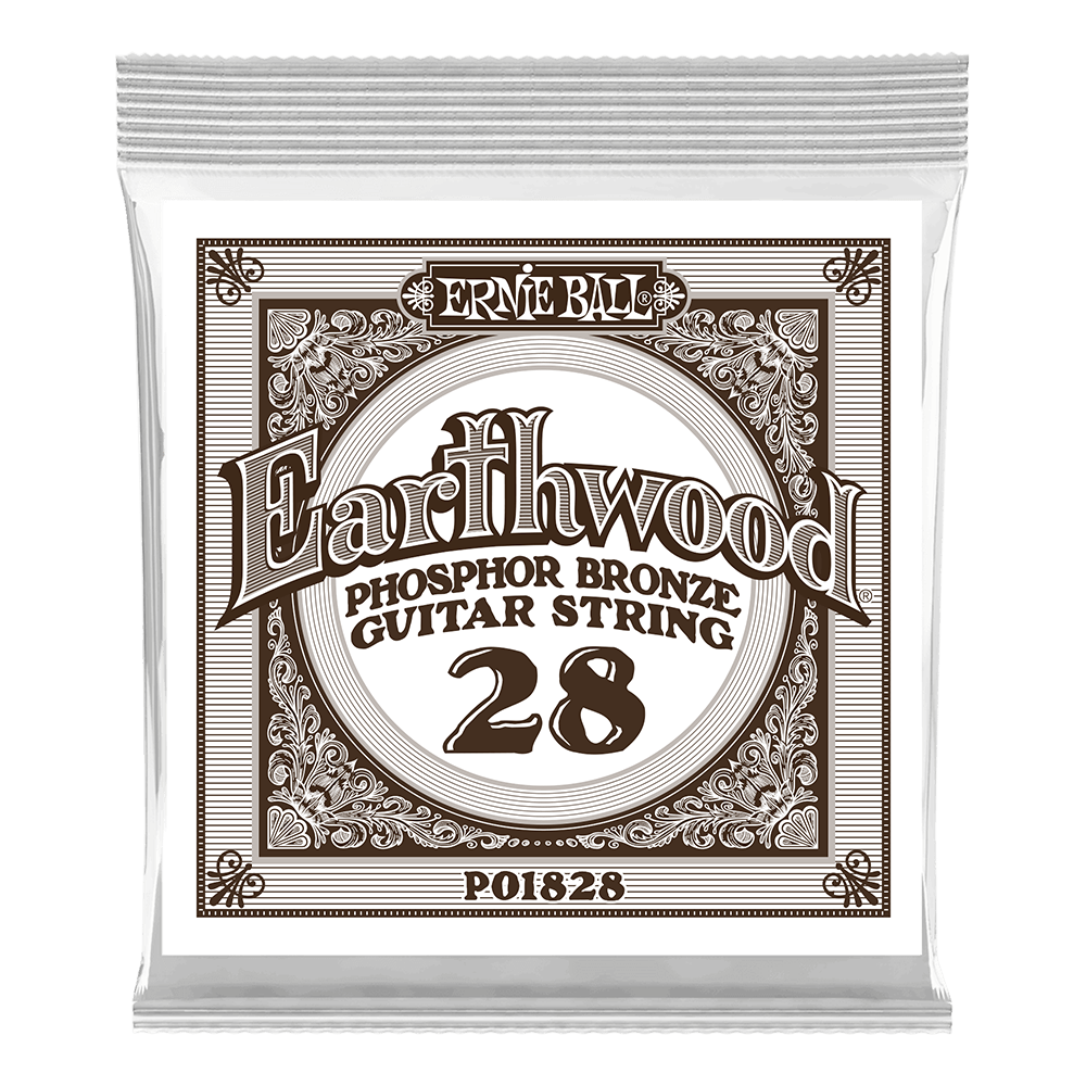 Pack com 06 Cordas para Violão Earthwood Phosphor Bronze Acoustic .028 Front