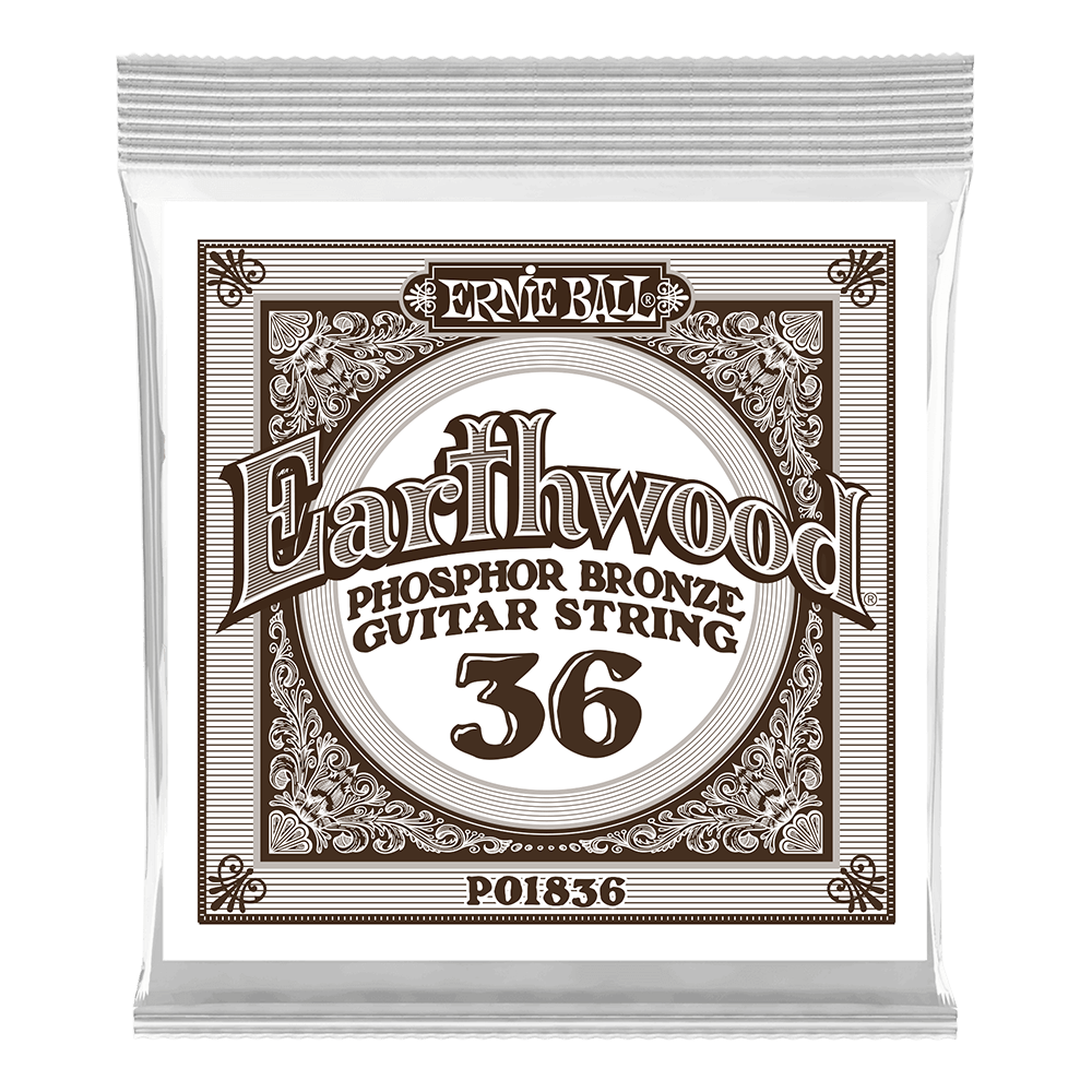 Pack com 06 Cordas para Violão Earthwood Phosphor Bronze Acoustic .036 Front