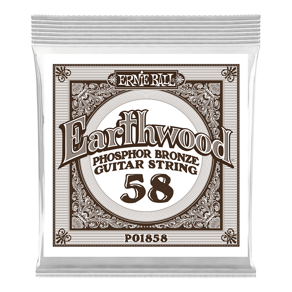 Pack com 06 Cordas para Violão Earthwood Phosphor Bronze Acoustic .058 Front