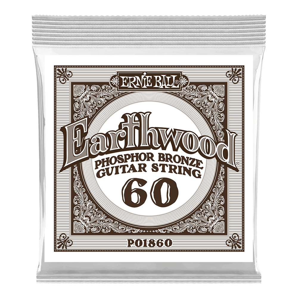 Pack com 06 Cordas para Baixo Earthwood Phosphor Bronze Acoustic .060 Front