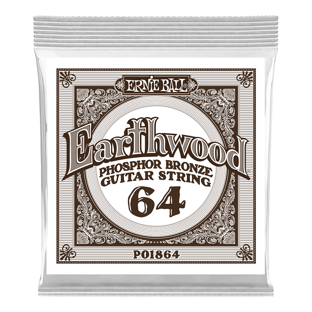 Pack com 06 Cordas para Violão Earthwood Phosphor Bronze Acoustic .064 Front