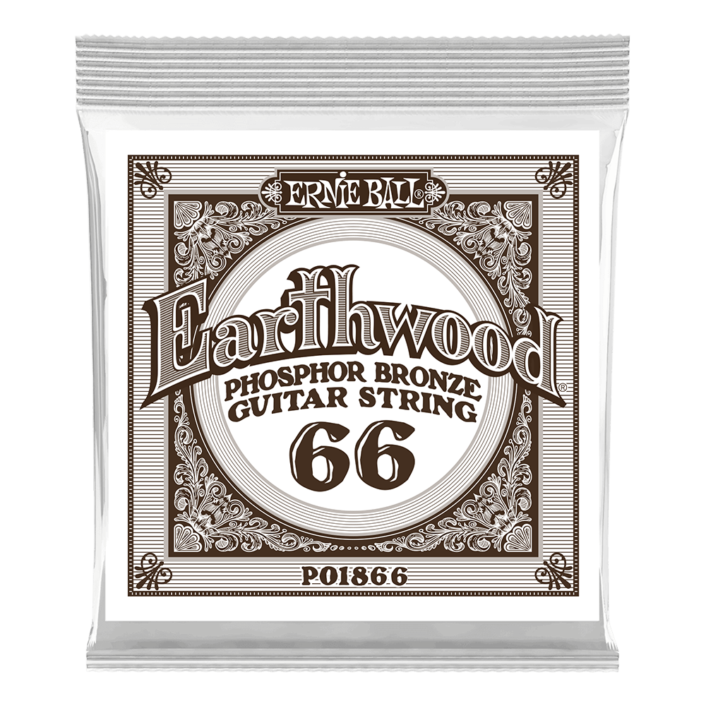 Pack com 06 Cordas para Violão Earthwood Phosphor Bronze Acoustic .066 Front