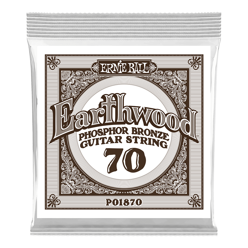 Pack com 06 Cordas para Violão Earthwood Phosphor Bronze Acoustic .070 Front