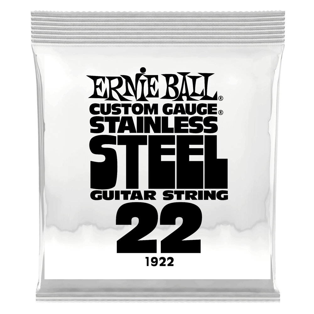 .022 Stainless Steel Wound E-Gitarrensaite 6er Pack Front
