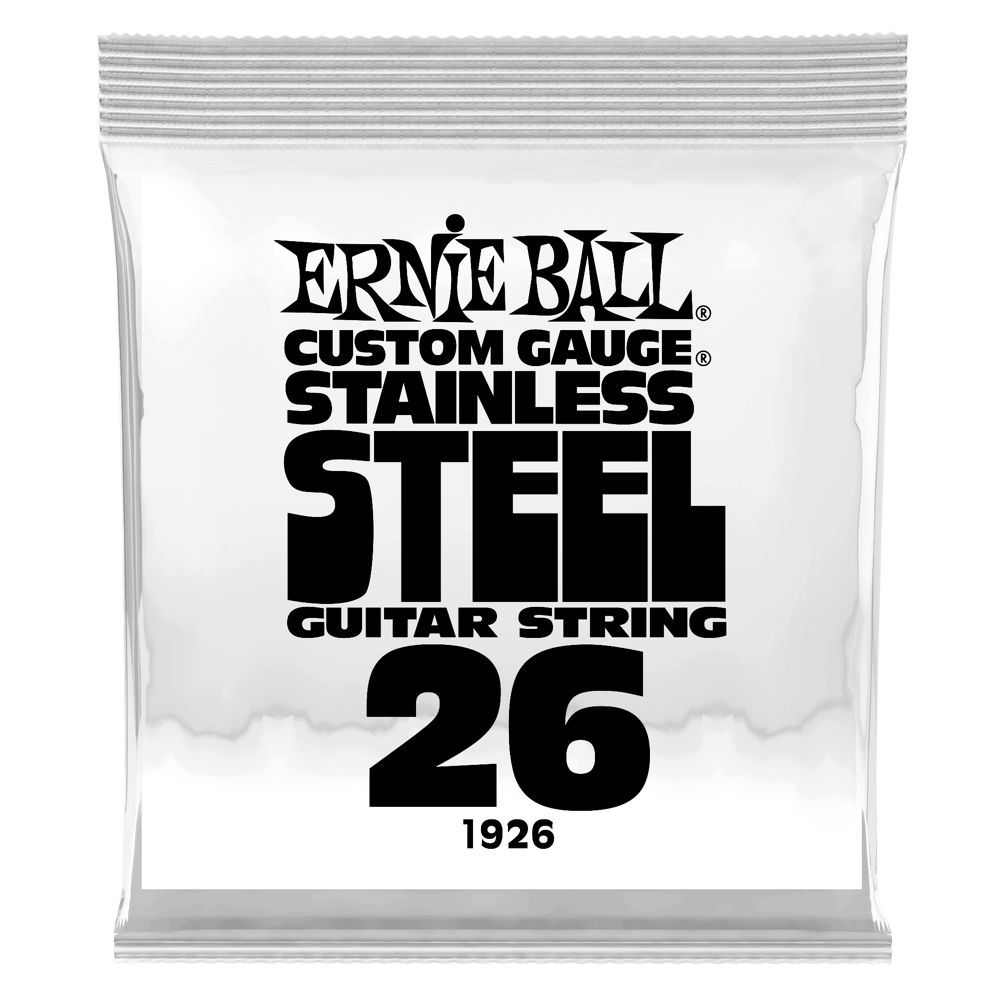 .026 Stainless Steel Wound E-Gitarrensaite 6er Pack Front