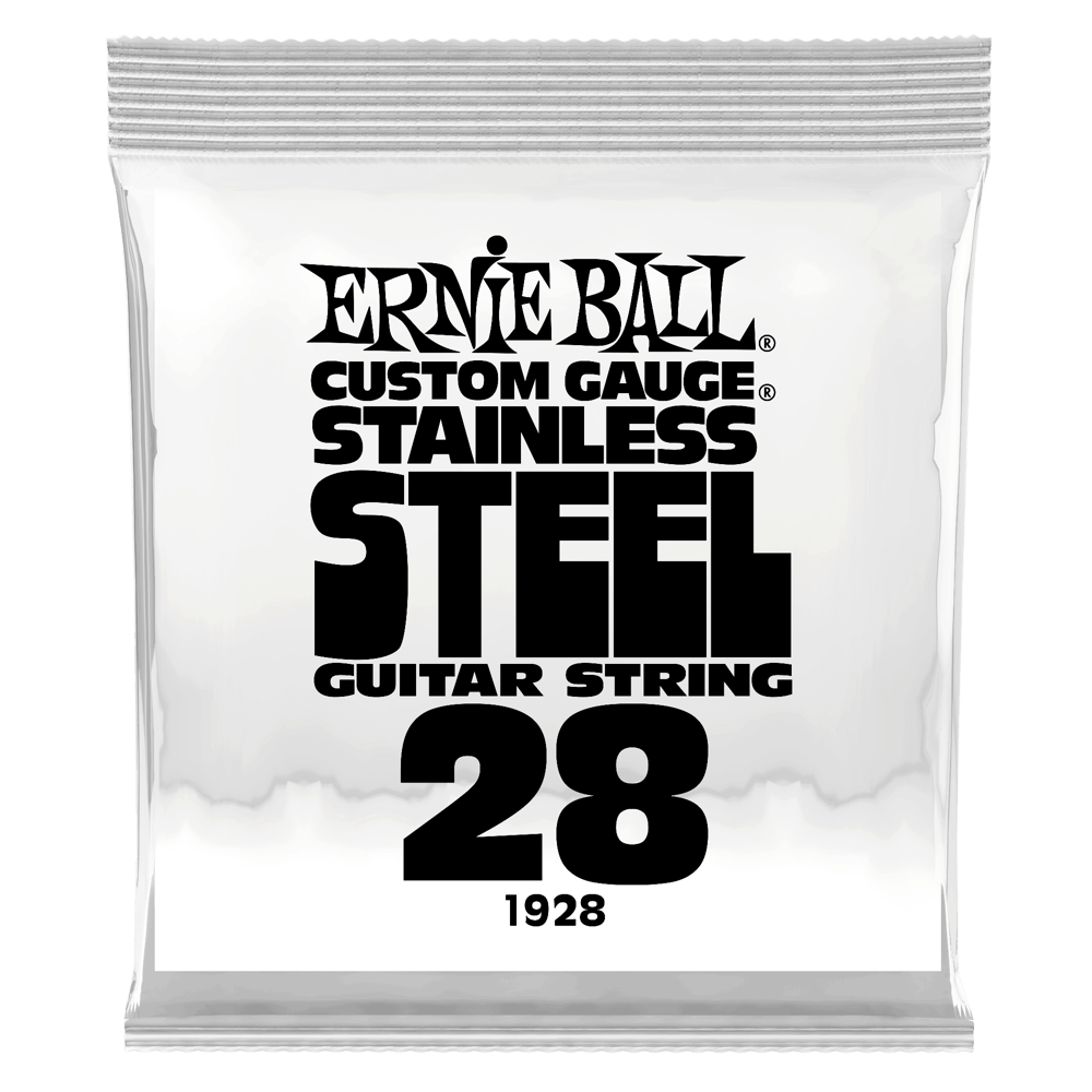 .028 Stainless Steel Wound E-Gitarrensaite 6er Pack Front