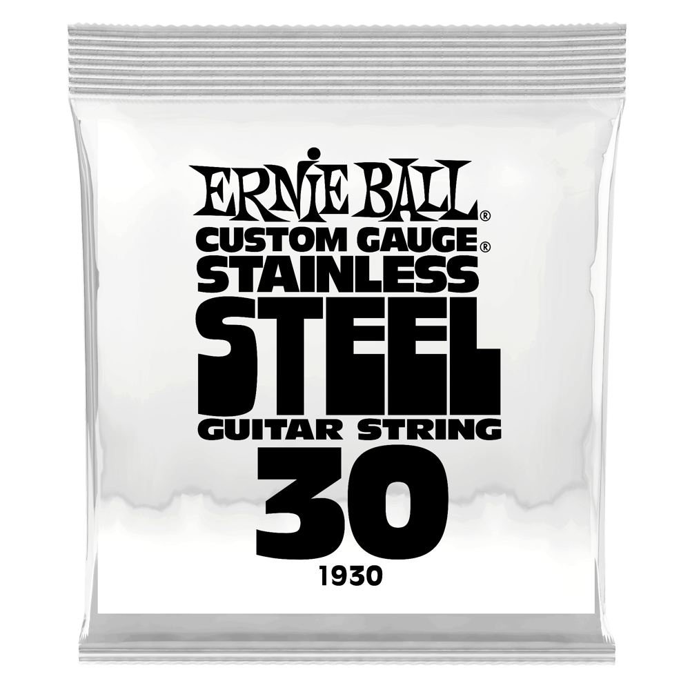 .030 Stainless Steel Wound E-Gitarrensaite 6er Pack Front