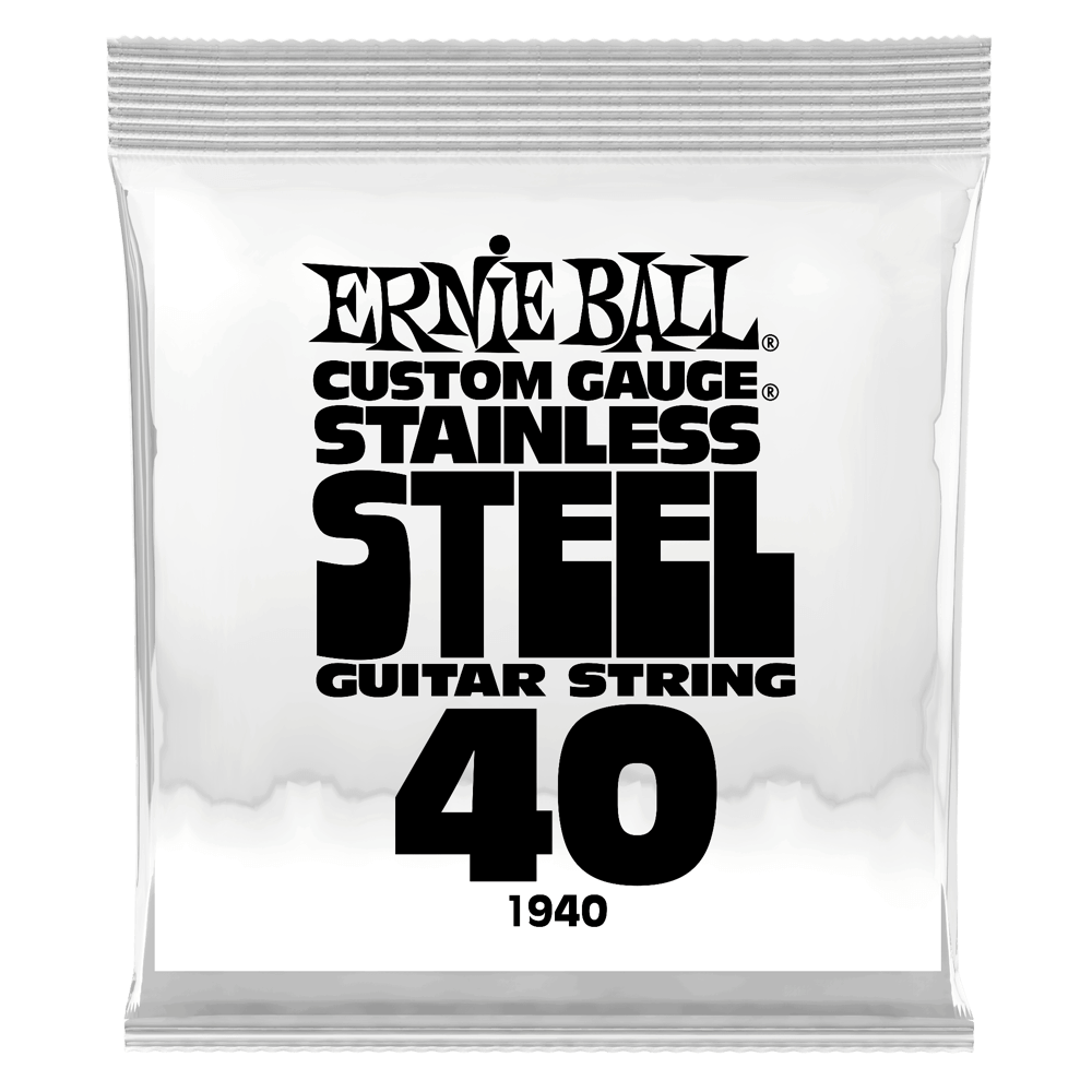 .040 Stainless Steel Wound E-Gitarrensaite 6er Pack Front