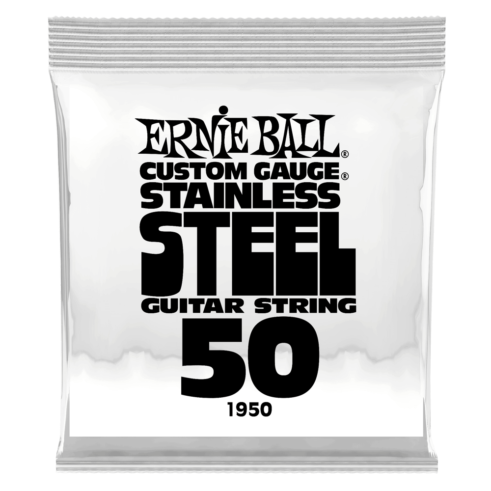 .050 Stainless Steel Wound E-Gitarrensaite 6er Pack Front