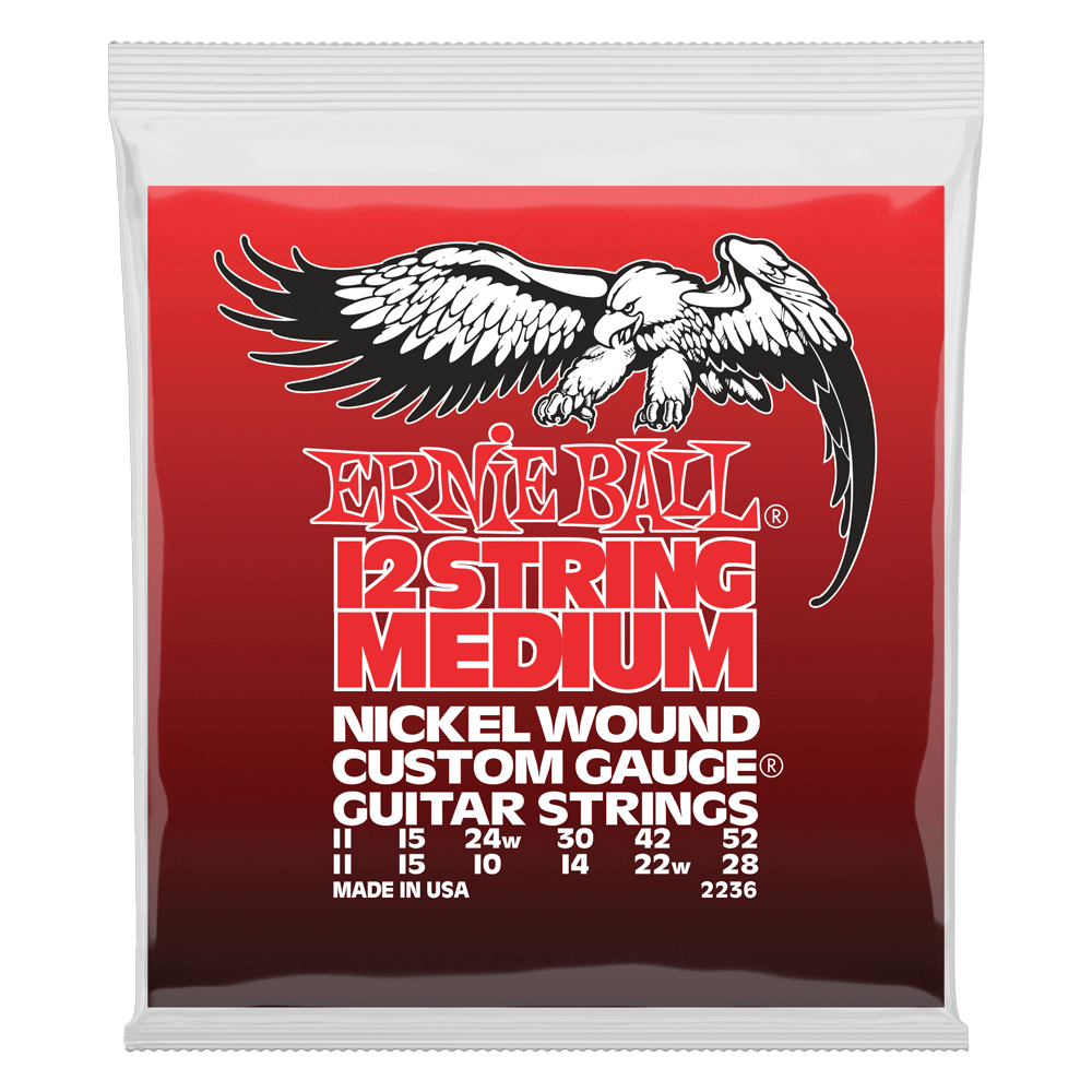 Medium Nickel Wound 12-String Electric Guitar Strings 11-52 Gauge Front