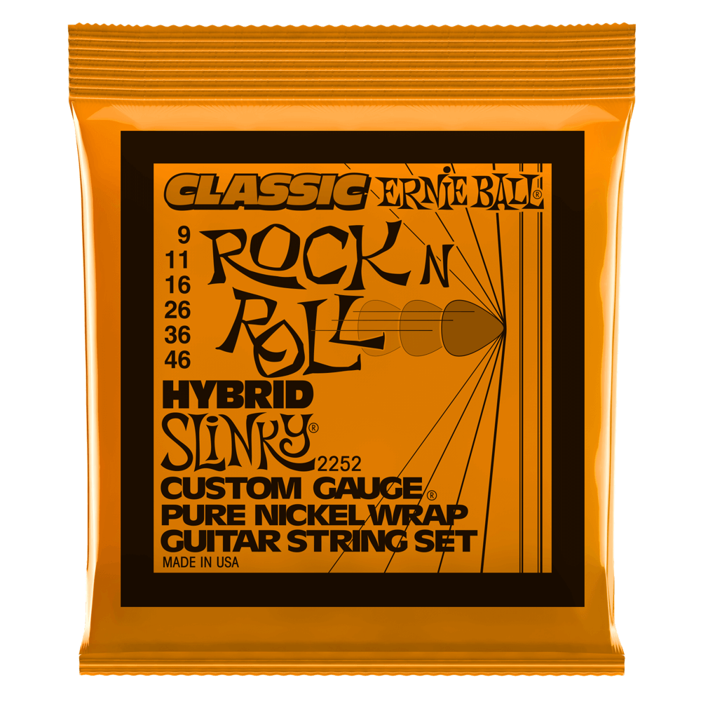 Hybrid Slinky Classic Rock n Roll Pure Nickel Wrap Cordes pour Guitare électrique Front