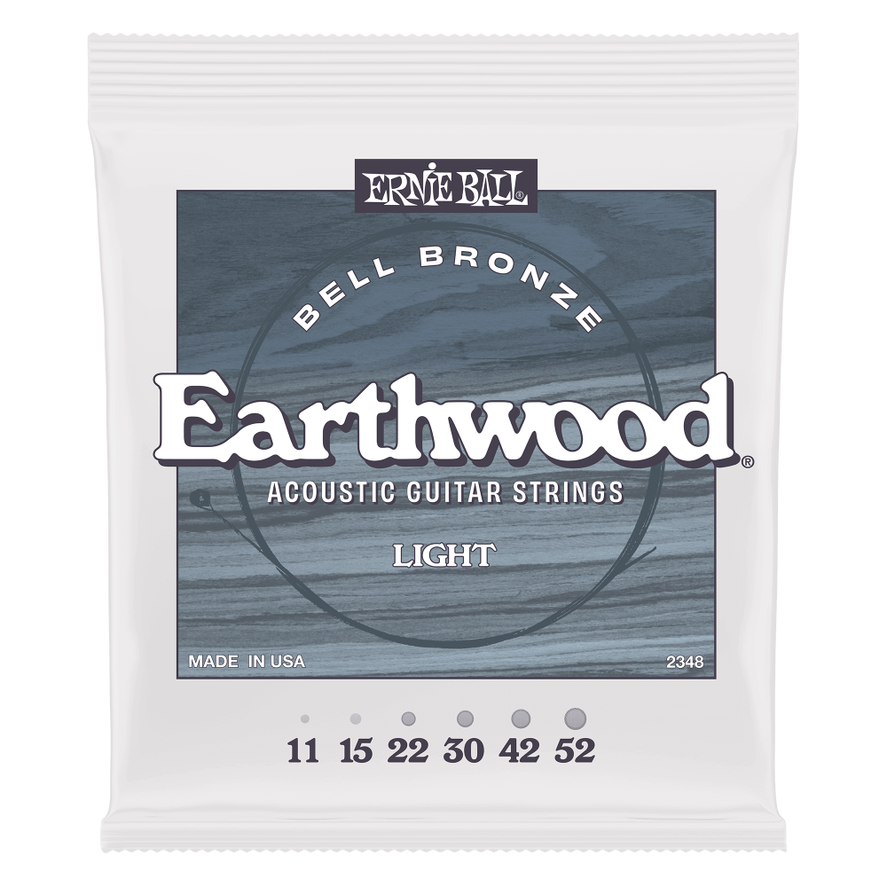 Light Earthwood Bell Bronze Acoustic Guitar Strings 11-52 Front