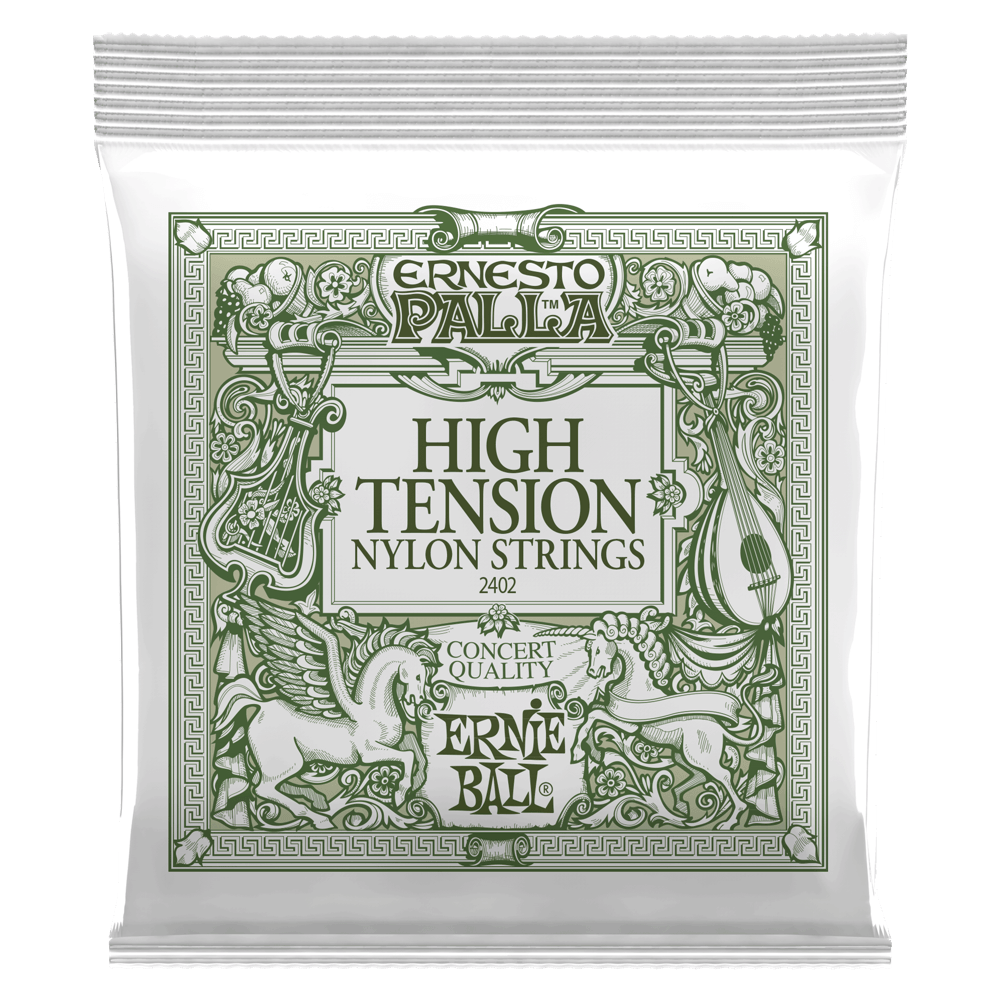 Ernesto Palla Nylon High Tension Classical Guitar Strings - Clear and Silver Front