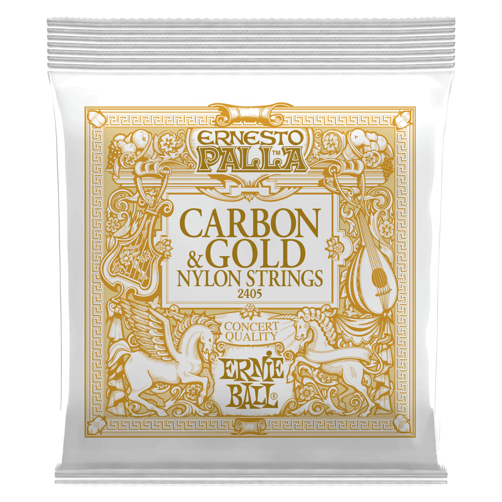 Ernesto Palla Nylon Classical Guitar Strings - Carbon and Gold Front