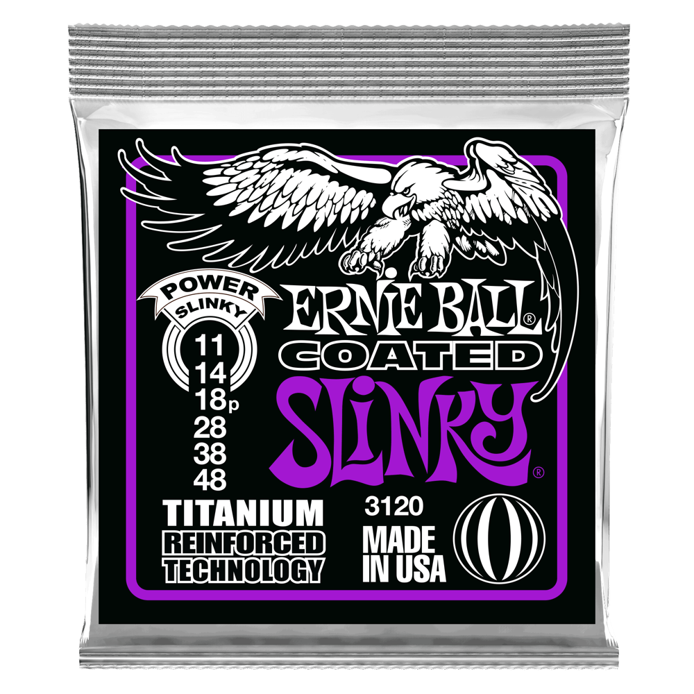 Corde per Chitarra Elettrica Power Slinky RPS Coated Titanium Front