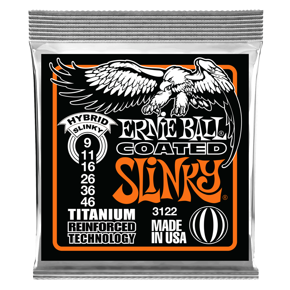 Corde per Chitarra Elettrica Hybrid Slinky RPS Coated Titanium Front