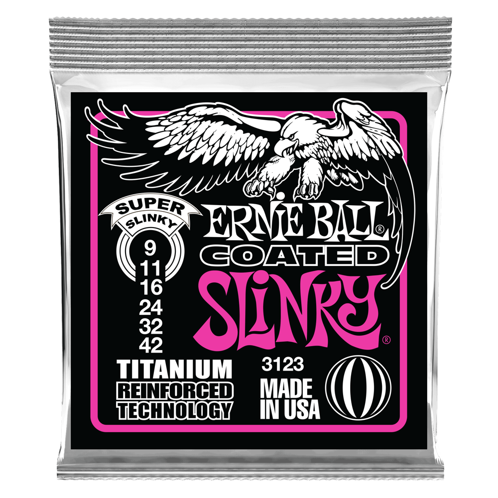 Corde per Chitarra Elettrica Super Slinky RPS Coated Titanium Front