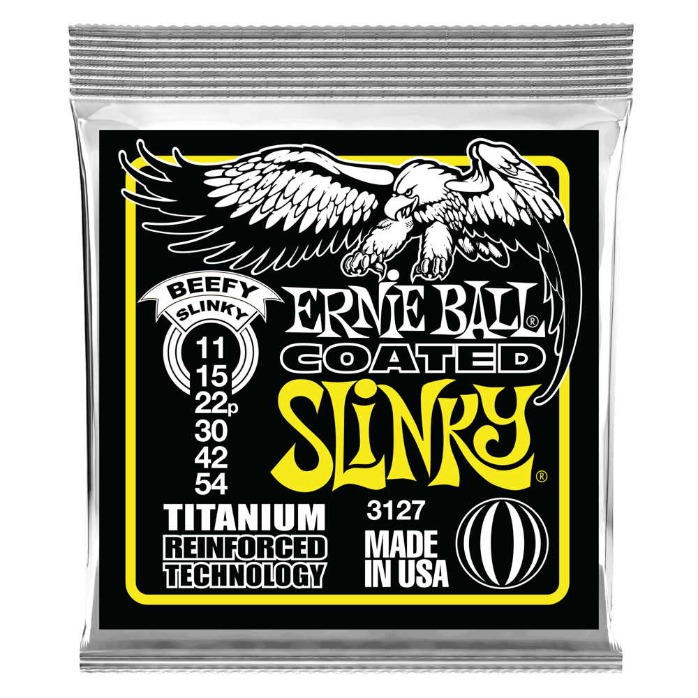 Corde per Chitarra Elettrica Beefy Slinky RPS Coated Titanium Front