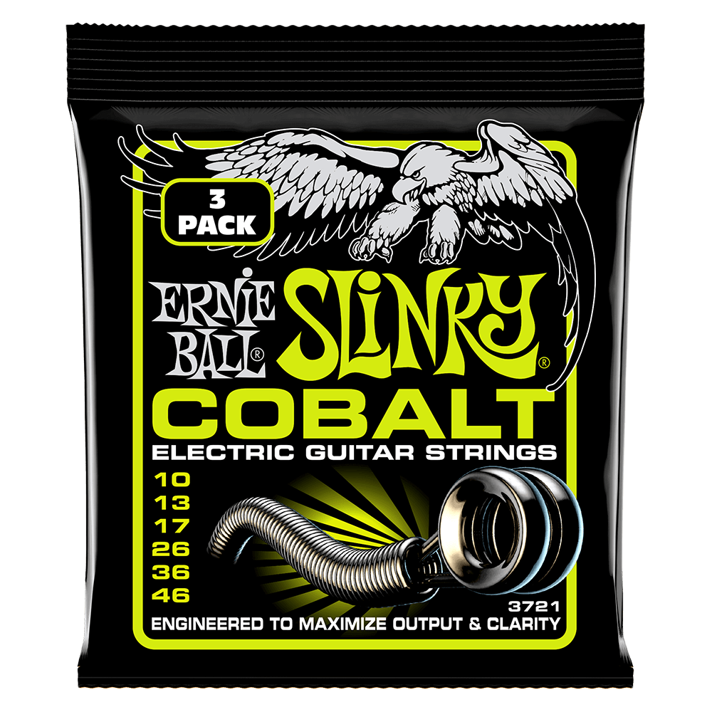 Regular Slinky Cobalt Lot de 3 Jeux de Cordes pour Guitare électrique Front