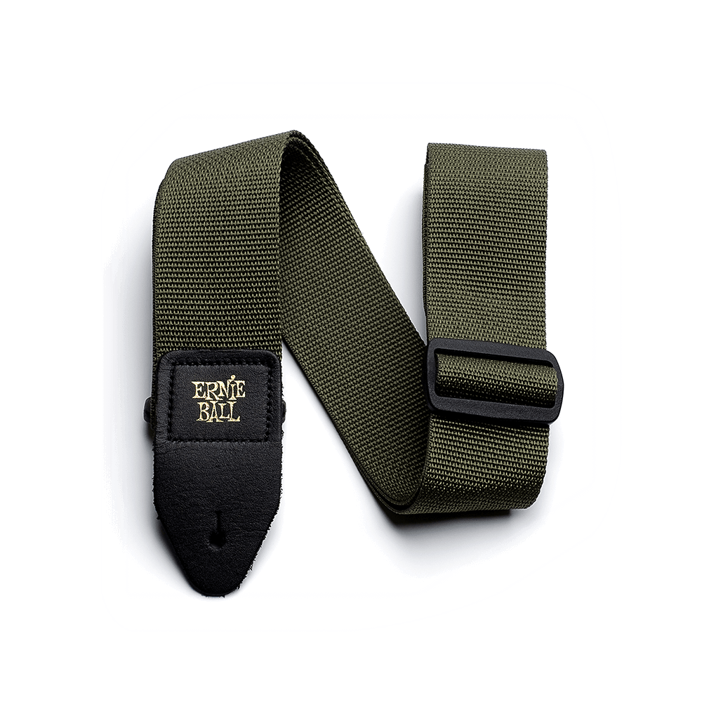 Polypro Guitar Strap/Bass Strap - Olive Front