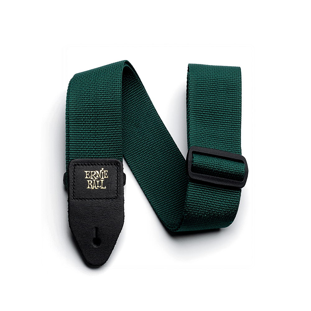 Polypro Guitar Strap/Bass Strap - Forest Green Front