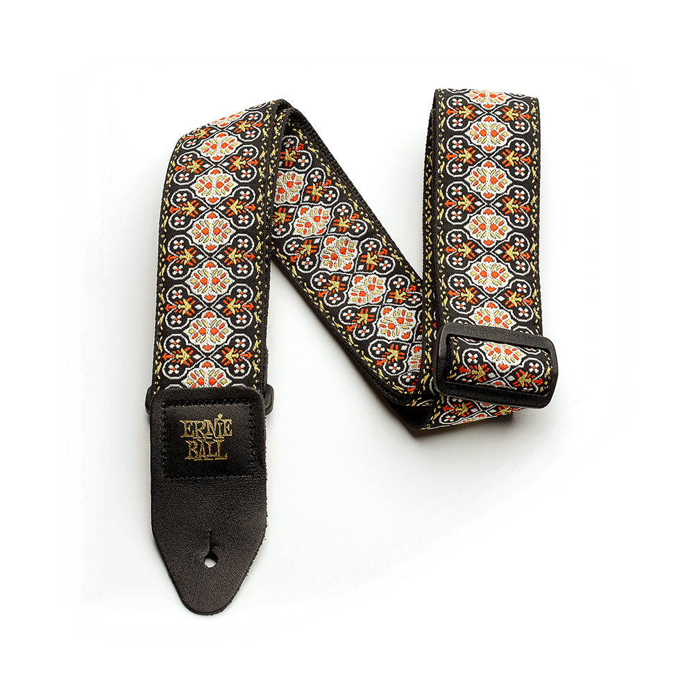 Classic Jacquard Guitar Strap/Bass Strap - Vintage Weave Front