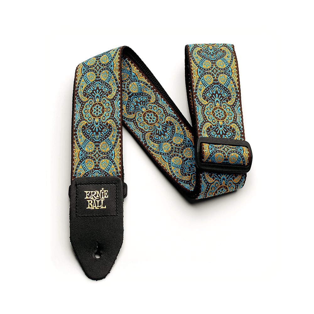Classic Jacquard Guitar Strap/Bass Strap - Imperial Paisley Front