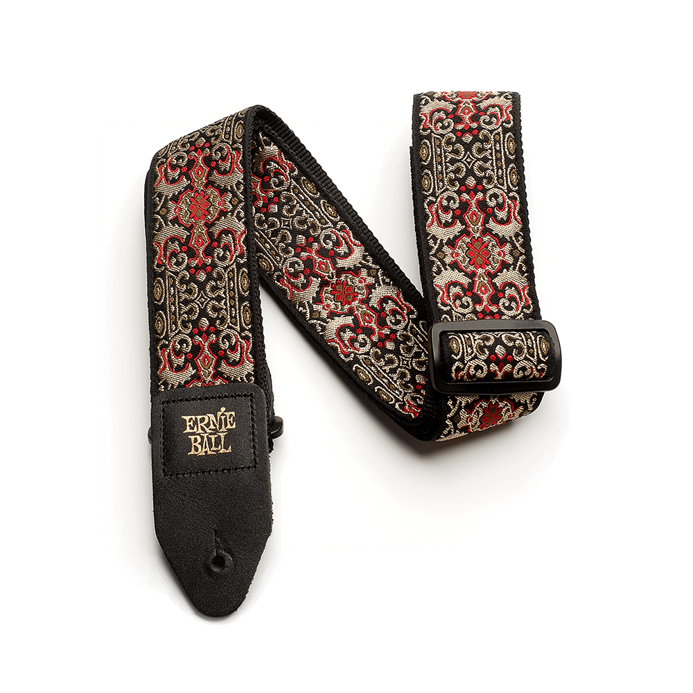 Classic Jacquard Guitar Strap/Bass Strap - Persian Gold Front