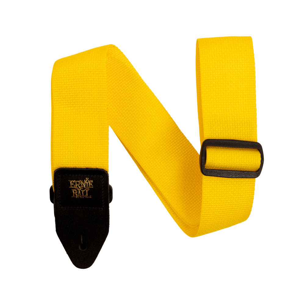 Polypro Guitar Strap/Bass Strap - Yellow Front