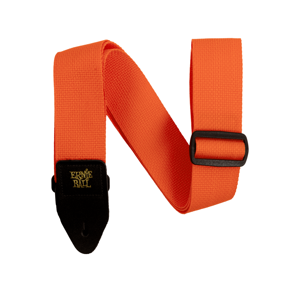 Polypro Guitar Strap/Bass Strap - Orange Front