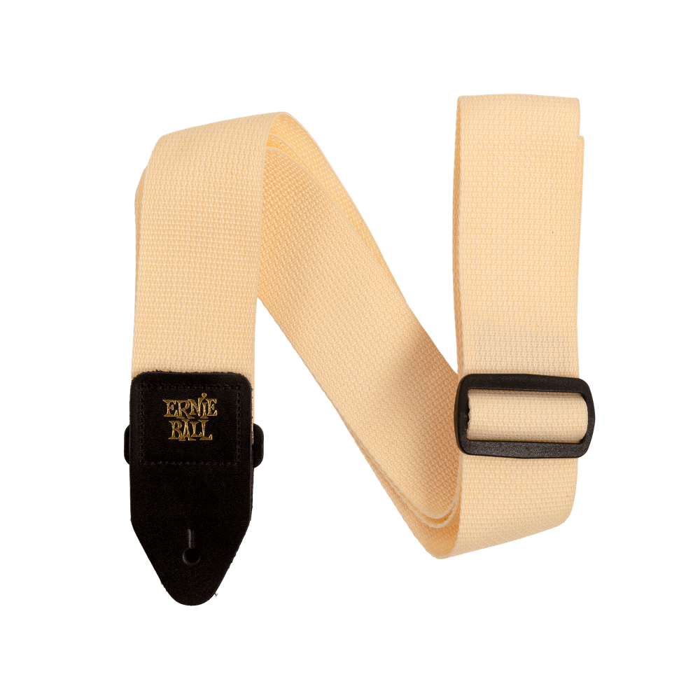 Polypro Guitar Strap/Bass Strap - Cream Front