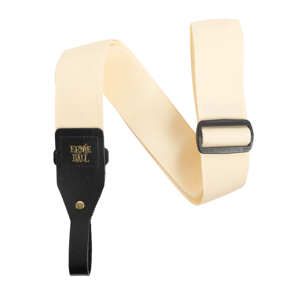 Acoustic Guitar Strap - Cream Front