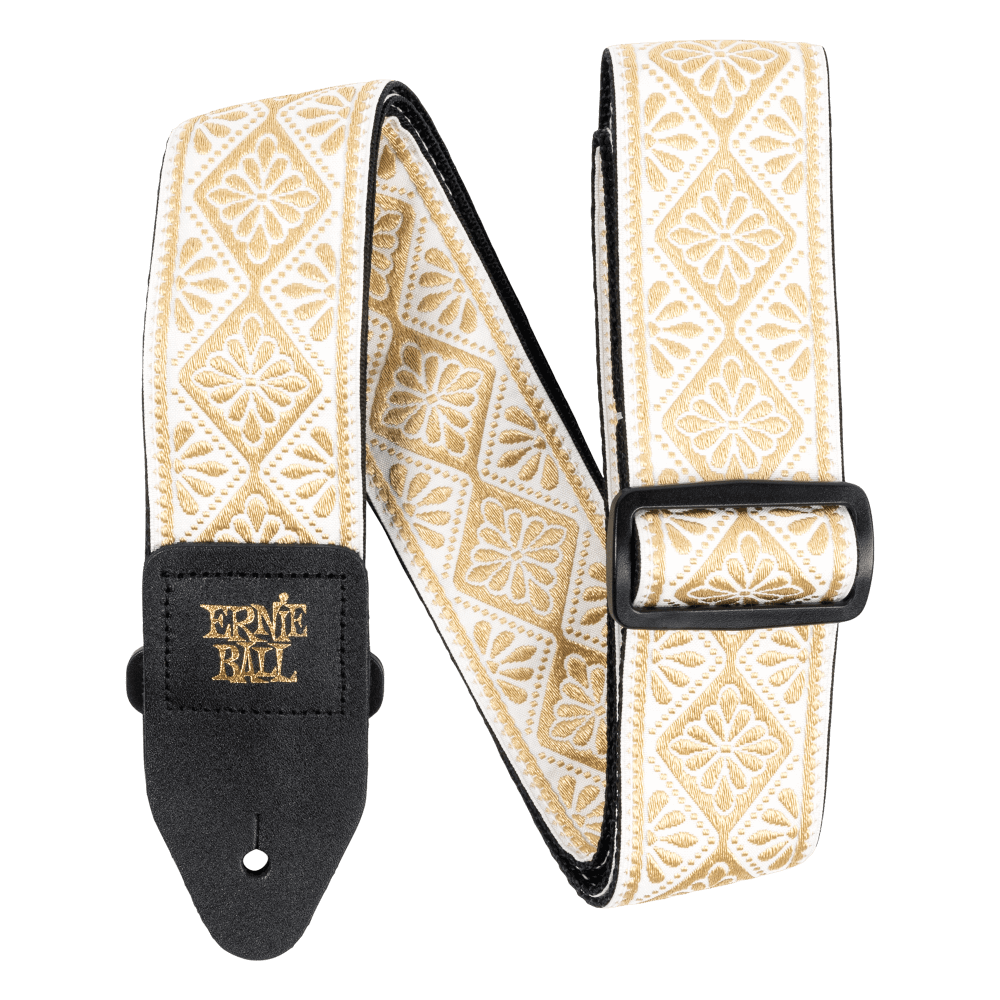Classic Jacquard Guitar Strap/Bass Strap - Diamond Blossom Front