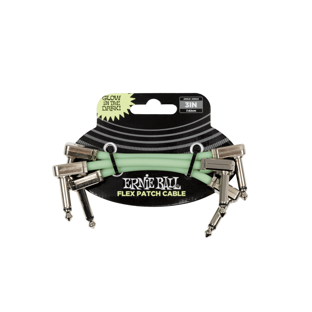 Flex Patch Cable 3in - Glow in Dark - 3 Pack Front