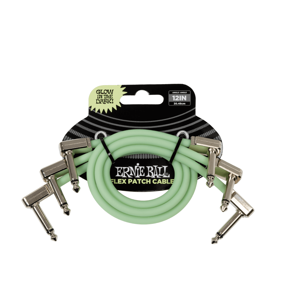 Flex Patch Cable 12in - Glow in Dark - 3 Pack Front