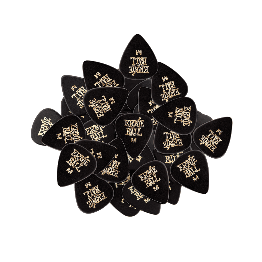 Médiators Moyens Noirs, Lot de 144 Front