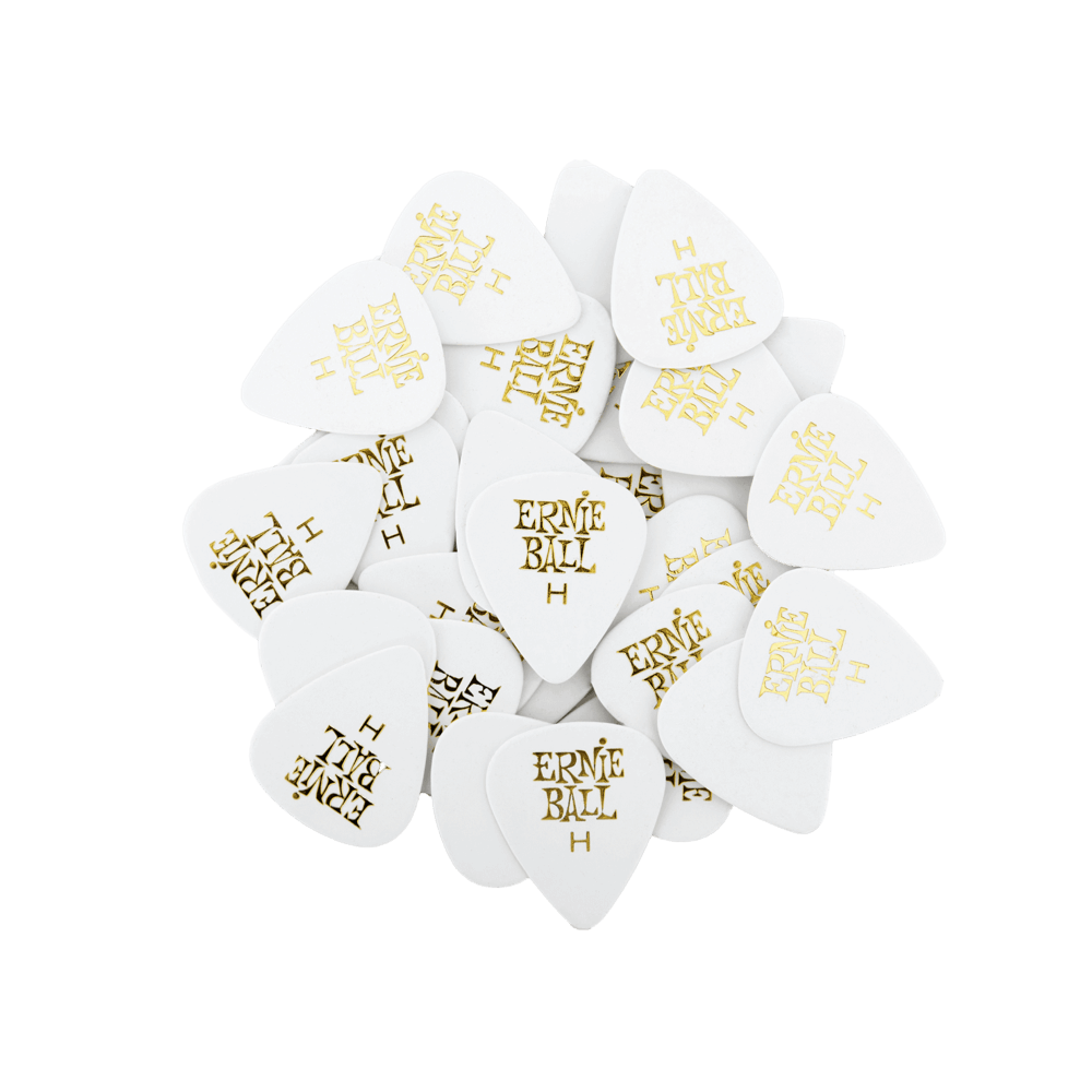 Médiators Durs Blancs, Lot de 144 Front