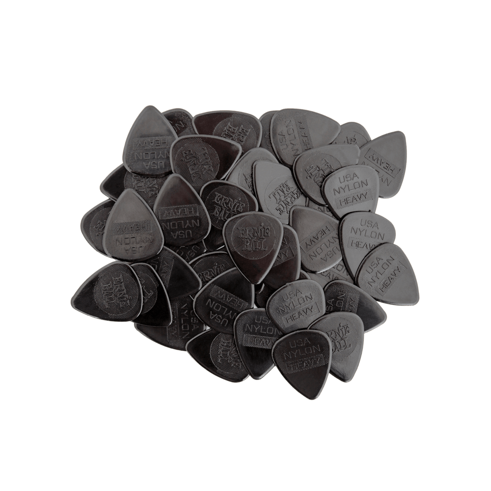Paquet de 12 médiators Heavy Nylon Picks Injection Molded 0.97mm  Front
