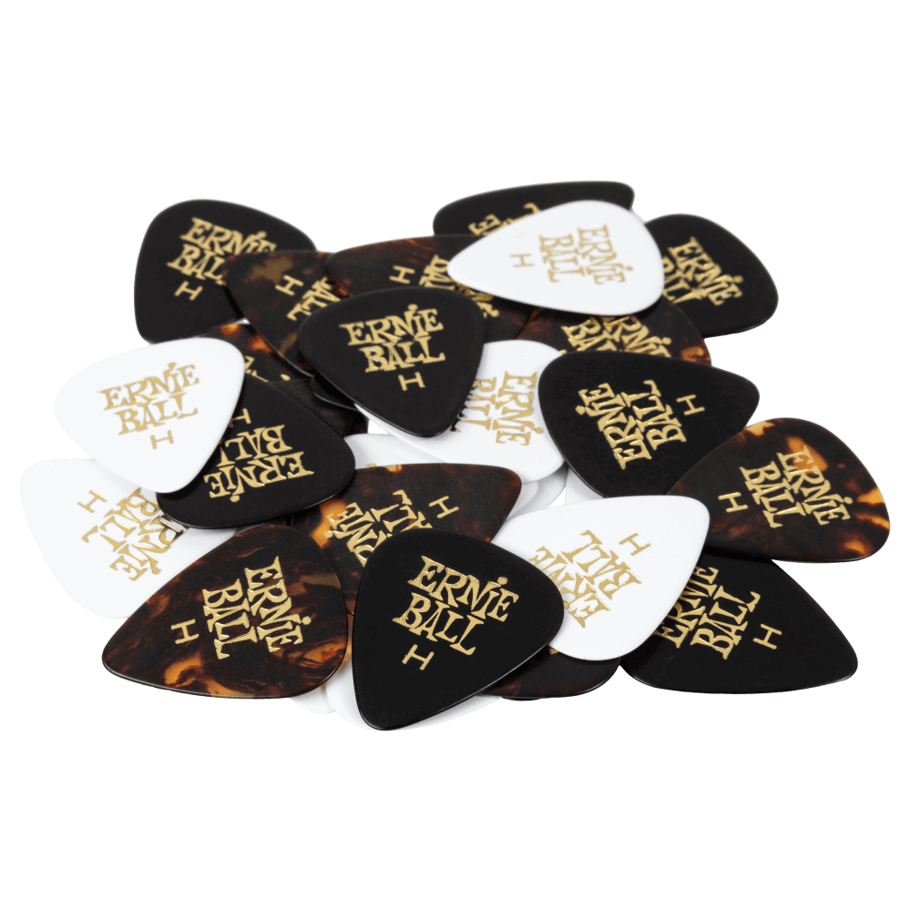 Médiators Durs Assortiment de Couleurs, Lot de 24 Front