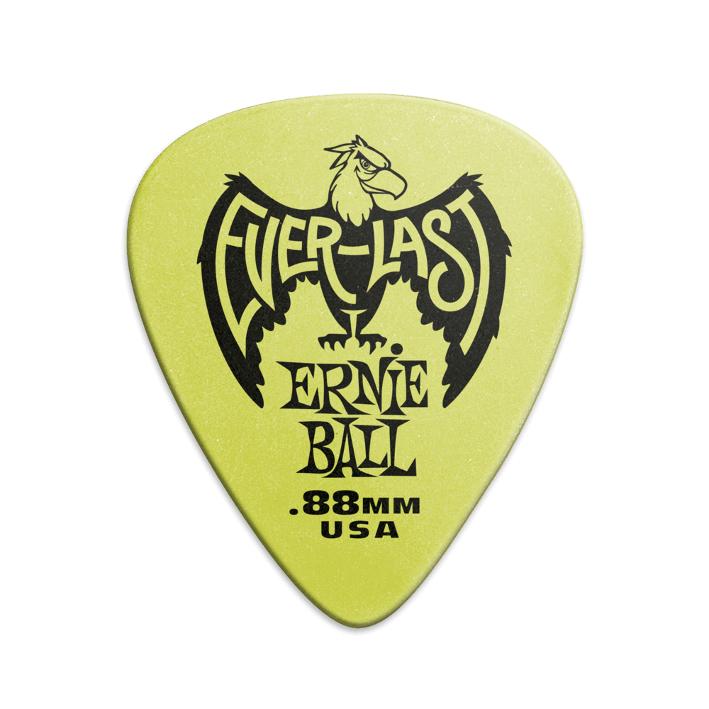 Plettri Everlast Green .88mm - Confezione da 12 Front
