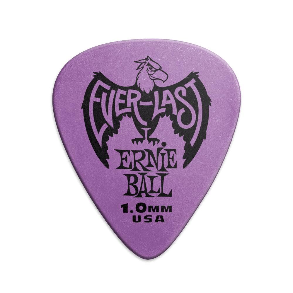 Plettri Everlast Purple da 1,0mm  - Confezione da 12 Front