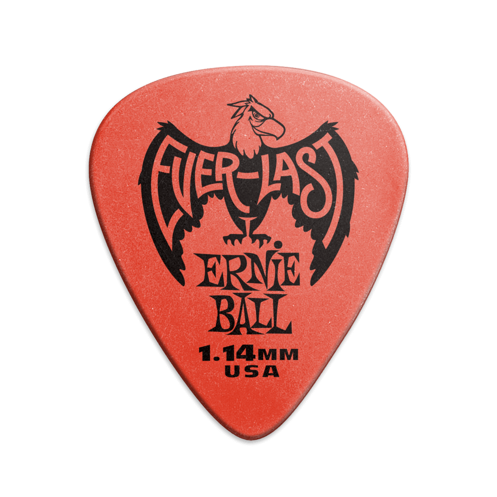 Plettri Everlast Red da 1.14mm  - Confezione da 12 Front